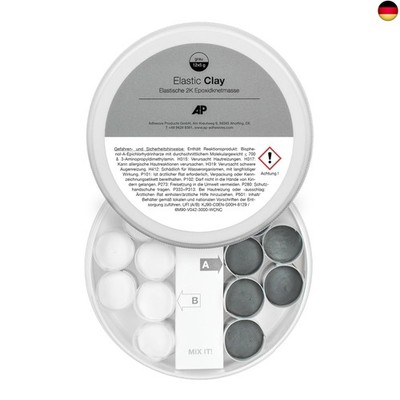 AP Elastic Clay Elastische 2K Epoxidknetmasse I 12 x 5 g I Reparaturknete &
