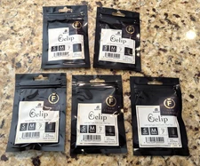 5 Pack Gelip Nails Soft Gel Type Full Nail Tips Refill #7 Square Medium 125 pcs