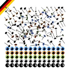 Glasaugen Puppenaugen Mehrfarbig 6 mm 100 Stück für Bastel- und Puppenherstel...