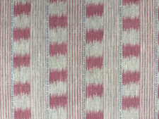 Linen Fabric Dakkar Stripe  PINK Curtain Blind Upholstery Cushion