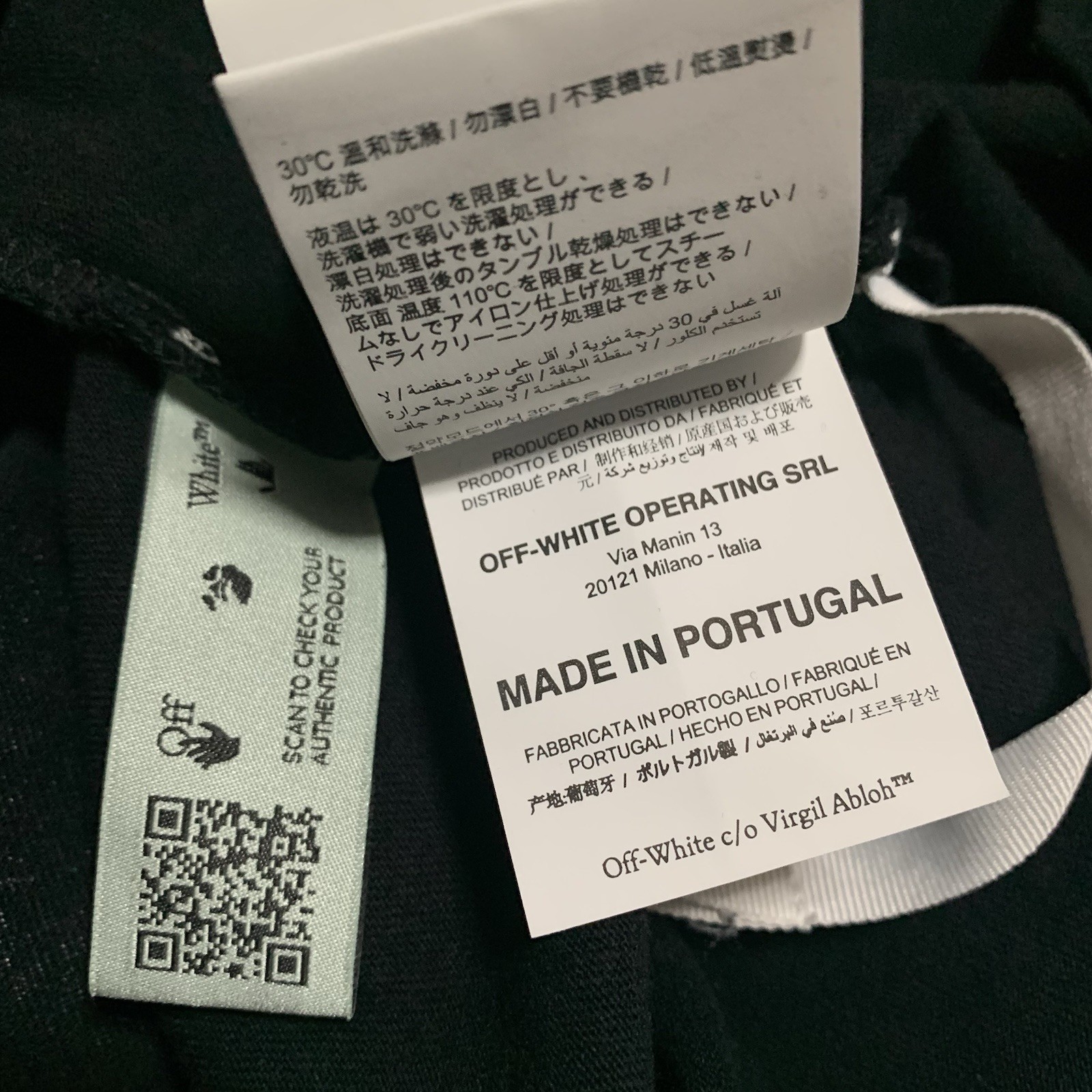 Off White Medium Pascal Arrows Black Tee Virgil A… - image 10