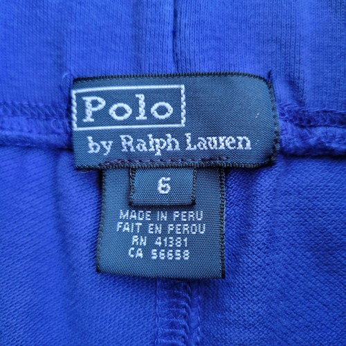 Polo Ralph Lauren Boy's Blue Pull On Pique Knit Athletic Shorts Big Pony Size 6 - Picture 5 of 5