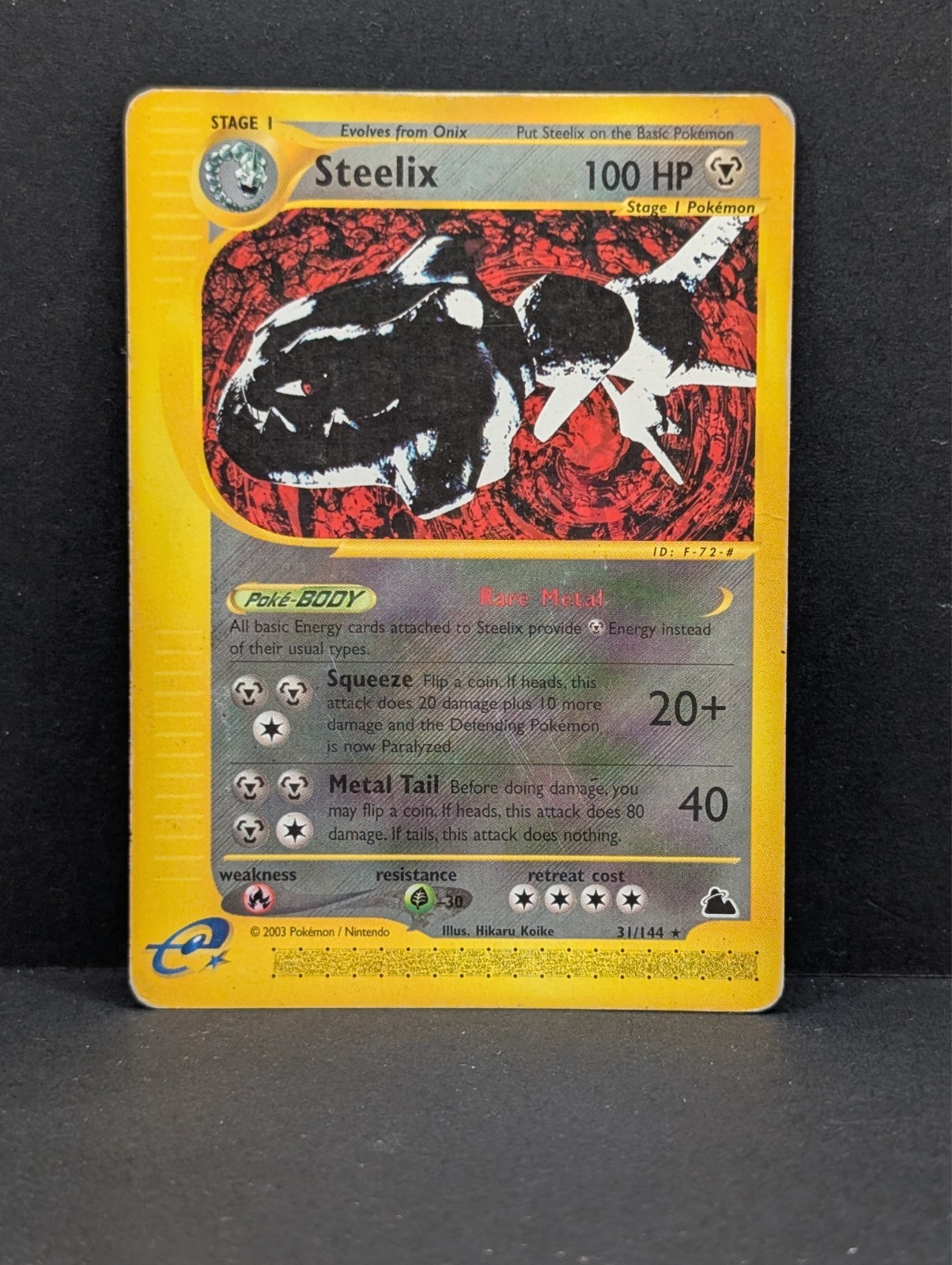 Steelix 31/144 Skyridge Regular Non-Holo Rare Pokemon TCG Nintendo MP