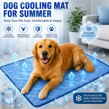 Dog Cooling Mat for Summer - Pet Cat Puppy Cooling Pad Cushion Sleeping Blanket
