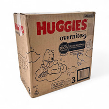 Huggies Overnites - Winnie The Pooh Disposable Diapers Size 3 - 132 Count
