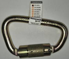 New open bag Miller Honeywell Steel Twist-Lock Carabiner 17D-1 stl