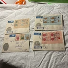 Israel-(-1957-)-lot of 4- REGISTERED/FIRST DAY COVERS to NEW YORK,USA-#213