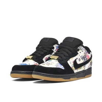 Nike SB Dunk Low x Supreme Rammellzee (Brand New) Black | eBay