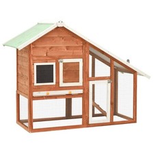 Kaninchenstall Hasenstall Kleintierstall f&uuml;r Kaninchen Hasenhaus mit Freilauf DE