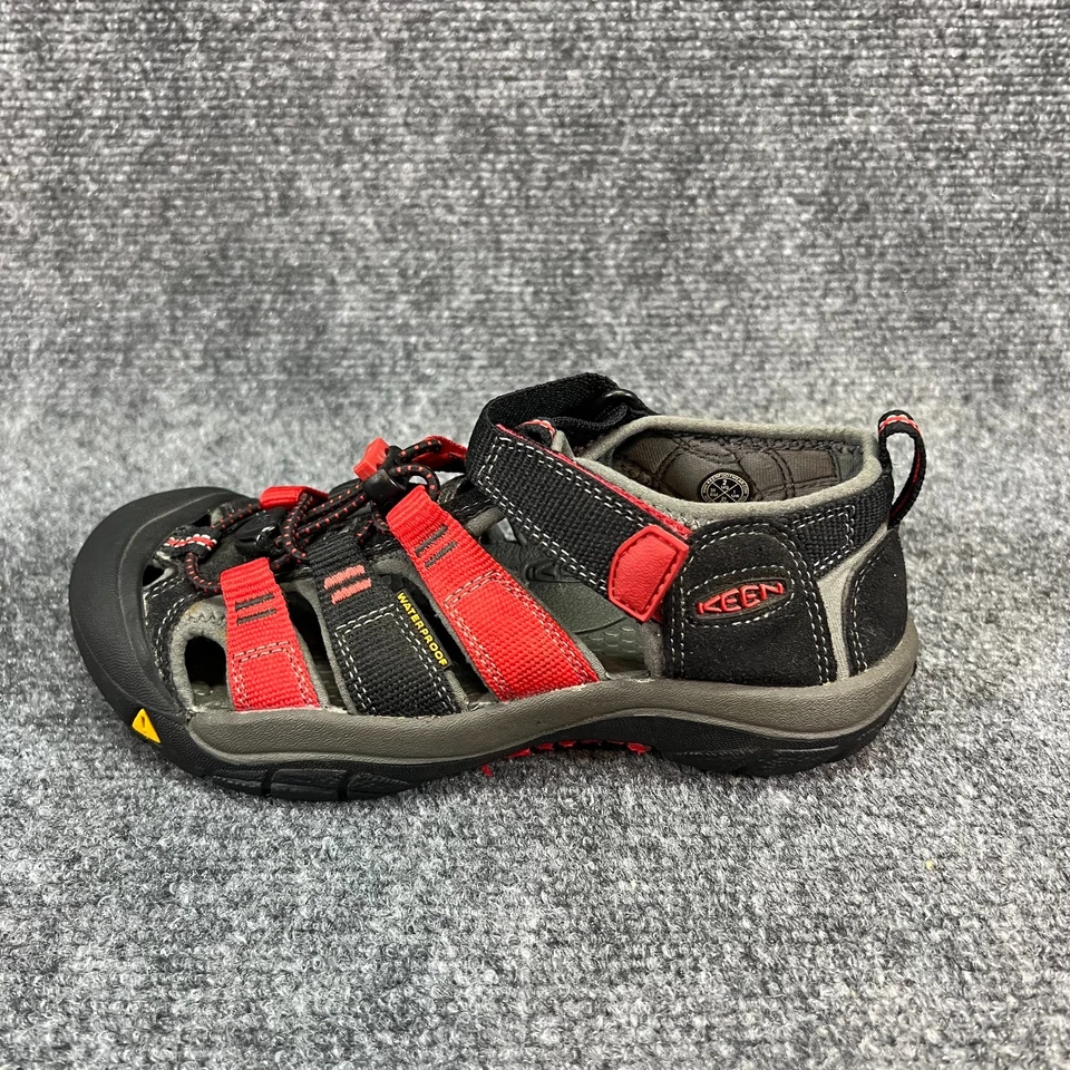 KEEN Newport H2 Sandals Kids US 2 EU 34 Black Red Waterproof Toe Guard Hiking - Image 4 of 4
