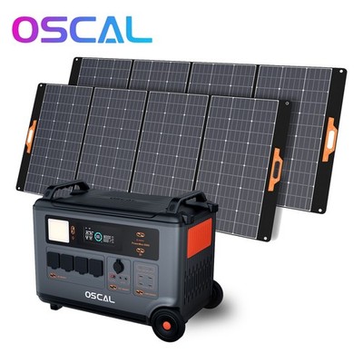 Blackview OSCAL 6000W Portable Power Station 3600Wh LiFeP04 +2x 400W Solar Panel