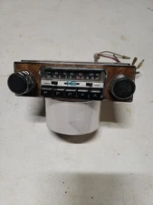 Vintage Audiovox AM/FM Car Stereo For Imports Woodgrain Face Made In Japan