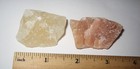2pc NATURAL ROUGH 1.3"- 1.7" SATYALOKA YELLOW & ROSE AZEZTULITE STONE PAIR 49.1g — photo 7