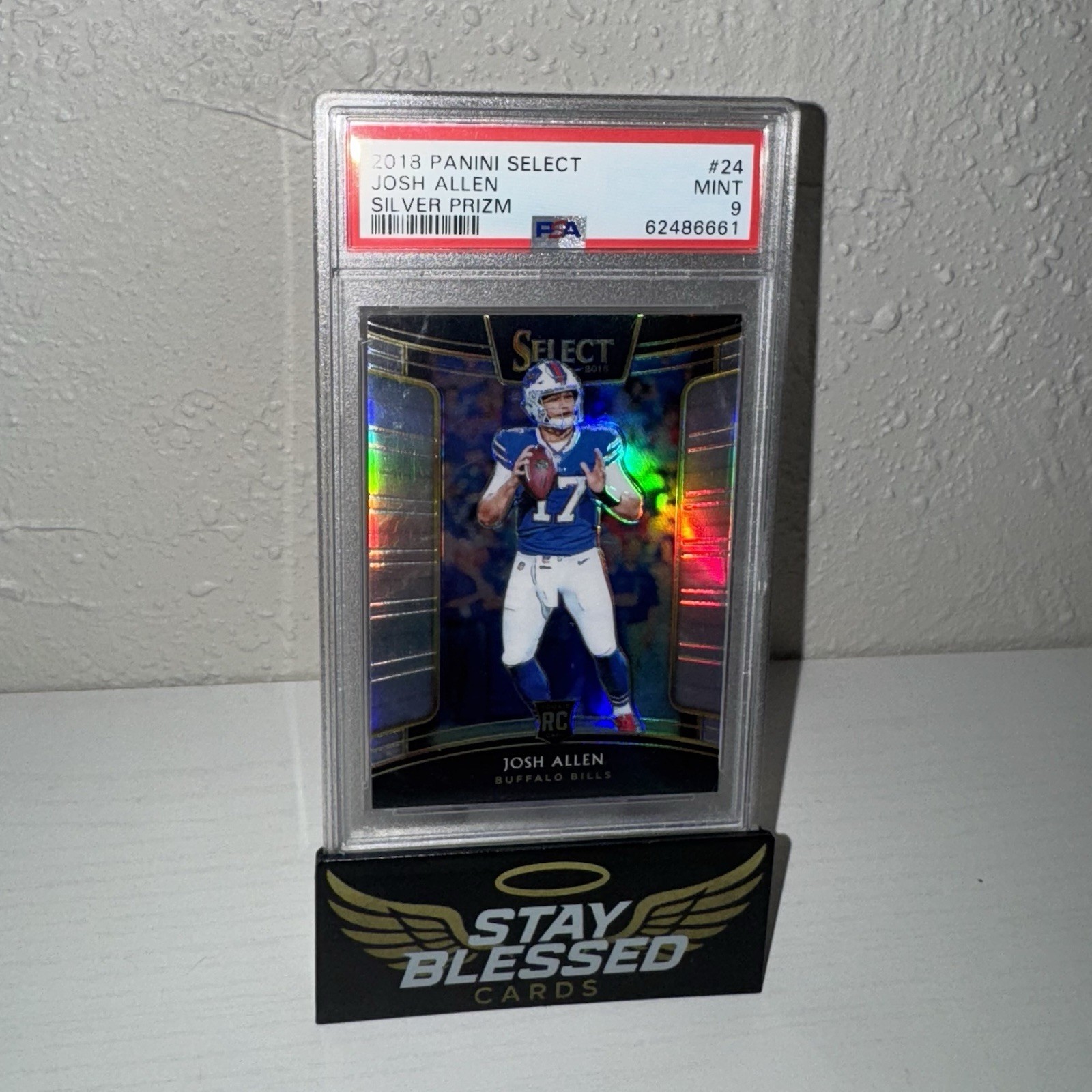 2018 Panini Select - Concourse Josh Allen #24 Silver Prizm (RC) - PSA 9