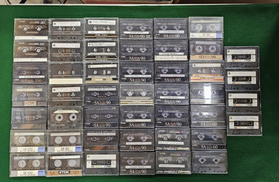 TDK Audio Cassettes Type II High Bias Lot of 46 Used 110 100 90 60 min