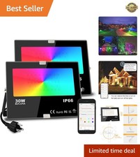 Led Flood Light 30W, 300W Equivalent 3000 LM Outdoor Color Changing Led Stage...