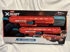 Zuru X-Shot Excel Caliber Pump-Action Dart Blaster with 24 Darts, 2-pk, Ages 8 