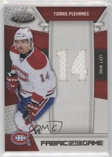 2010-11 Certified Die-Cut Jersey Number Materials 20/25 Tomas Plekanec #TPL 0b3