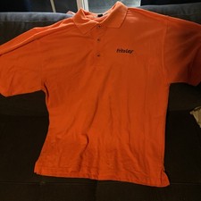 Frito Lay Pumpkin Orange   Polo Size L