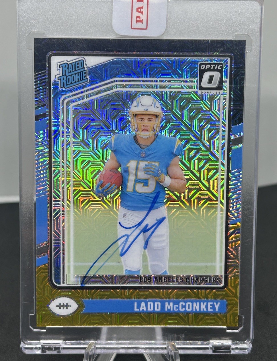 2024 Optic Choice Ladd Mcconkey Rated Rookie Auto Black Gold /60 Chargers 💎 RC