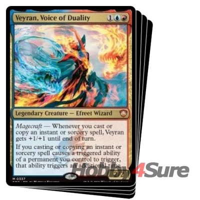 Veyran, Voice Of Duality X4 M/NM Magic MTG Secrets Of Strixhaven Commander