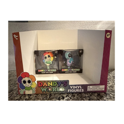 Dandy's World Dandy & Astro 4  Vinyl Figures w/Display Box. NIB, never opened