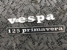 2 Plaques Tablier Scooter Vespa Pour Primavera 125 D Epoque Vers 1975