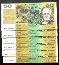 1 x 1993 AUSTRALIAN PAPER $50 NOTE FRASER/EVANS LAST YEAR PAPER ISSUE