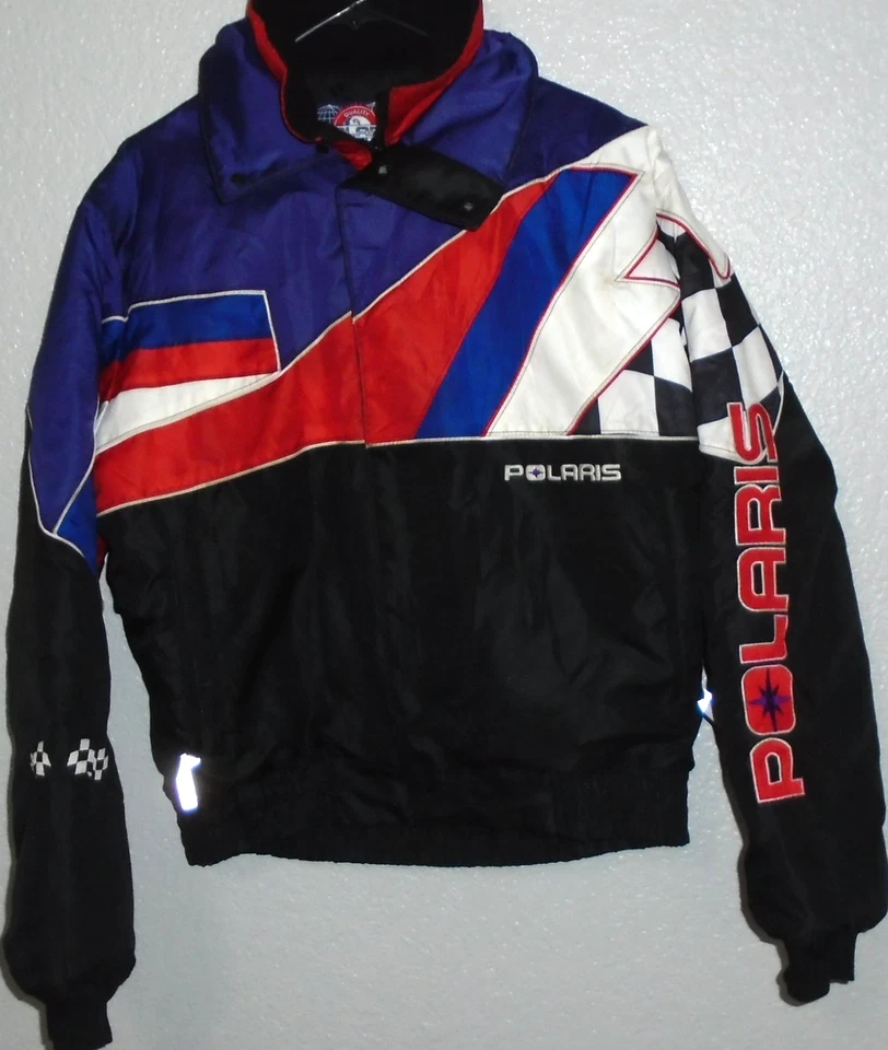 Vintage Polaris Indy Jacket Winter Coat Medium  Snowmobile Jacket - Image 2 of 3