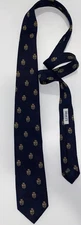 Drake's London Men Designer Necktie 100% Silk Luxury Blazon Hand Made In England