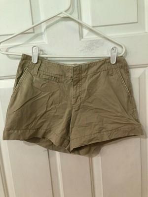 distressed khaki shorts