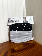 Bazzle Baby Bando Bib/Drool Bibs for Toddlers with Snap Closure - Stars/Stripes