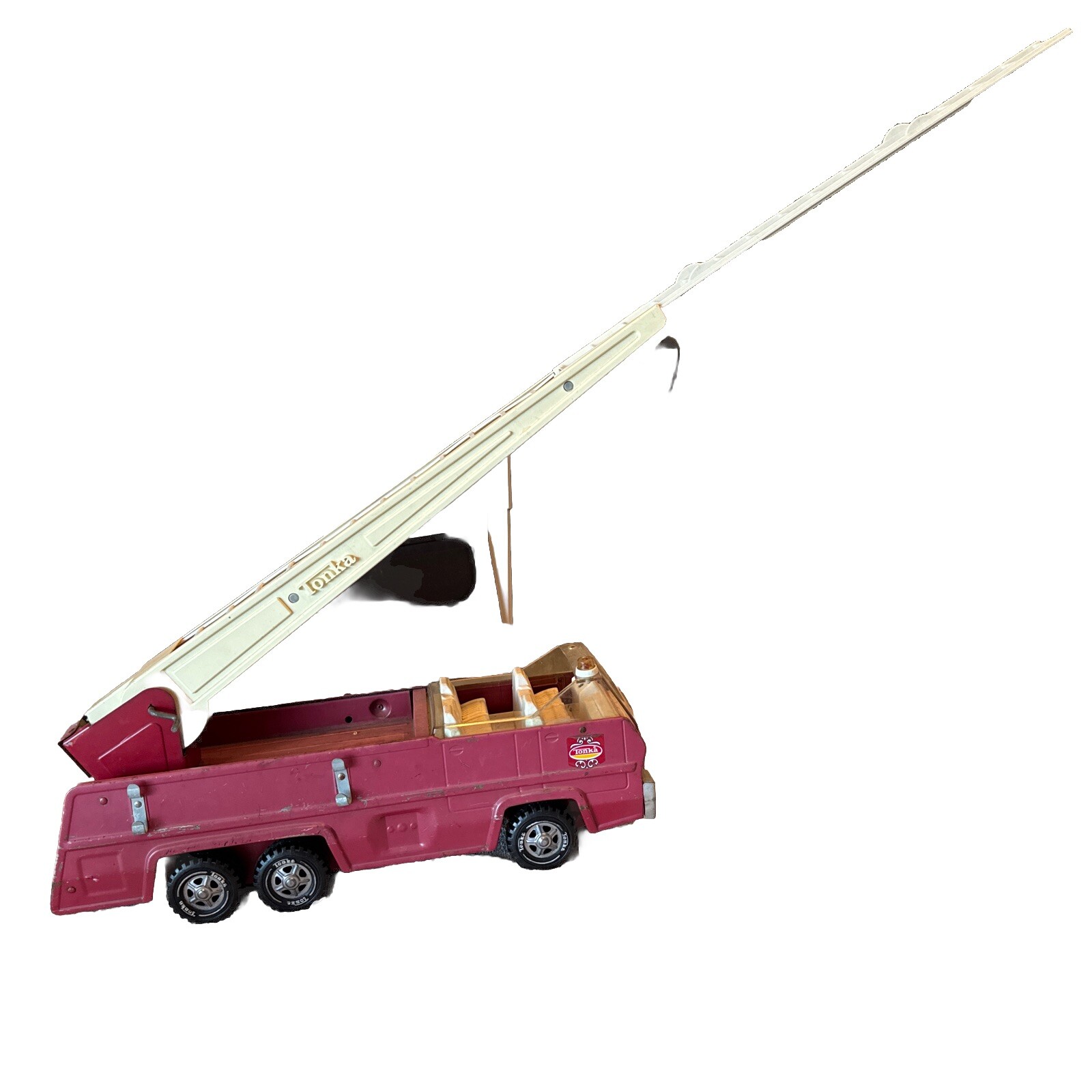 Vintage Tonka Swivel Aerial Ladder Fire Truck Pressed Steel 1970’s -1980's