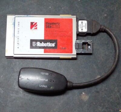 US Robotics Megahertz 56k PCMCIA Modem PC Card with XJACK Connector XJ5560