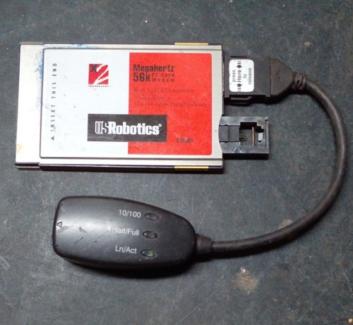 US Robotics Megahertz 56k PCMCIA Modem PC Card with XJACK Connector XJ5560 - 第 1/3 張圖片