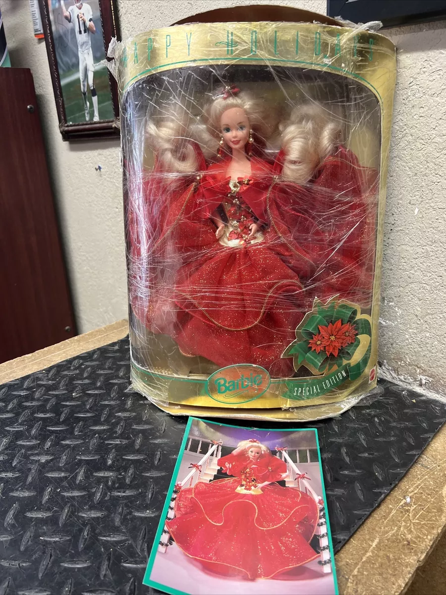 1993 Mattel HAPPY HOLIDAYS Special Edition Christmas Barbie Doll 10824