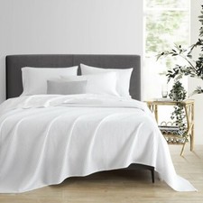 Waffle Weave Cotton Large Bed Throw Sofa Cover Travel Blanket King Bed cover