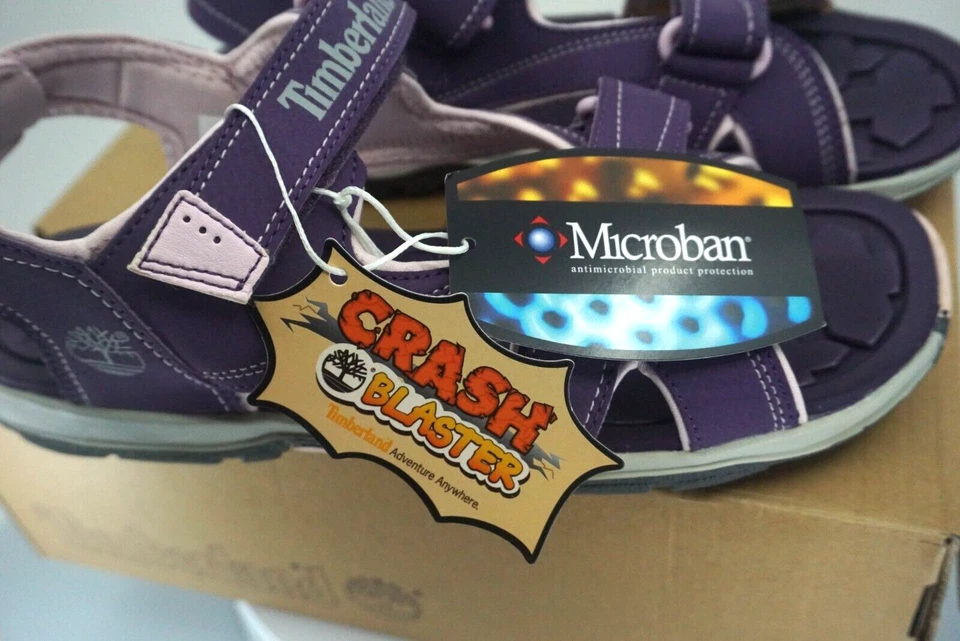 Timberland Mad River Juniors Talla 6 Púrpura Informal Zapatos Correa Sandalias 3882R Foto 2 de 4