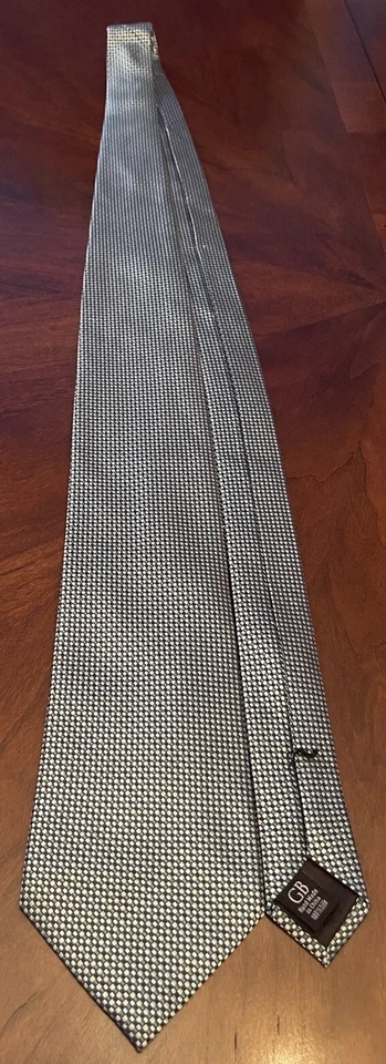 Corbata de cuello Geoffrey Beene verde hecha a mano 100 % seda para hombre hecha en China Foto 3 de 4