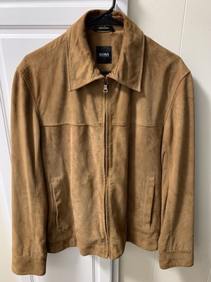 hugo boss suede jacket