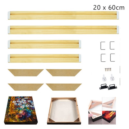 CANVAS STRETCHER BARS FRAMES STRIPS KITS DIY FOR OIL PAINTING WALL ART 70 SIZES - Picture 8 of 28