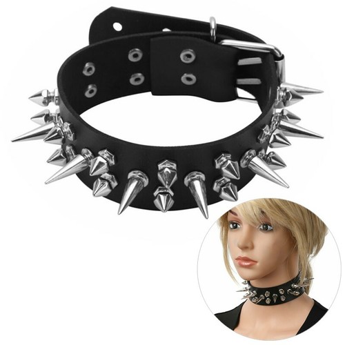 Women Fashion Gothic PU Leather Choker 
