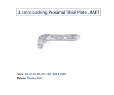 Piastra tibiale promixale di bloccaggio 3,5 mm, RAFT