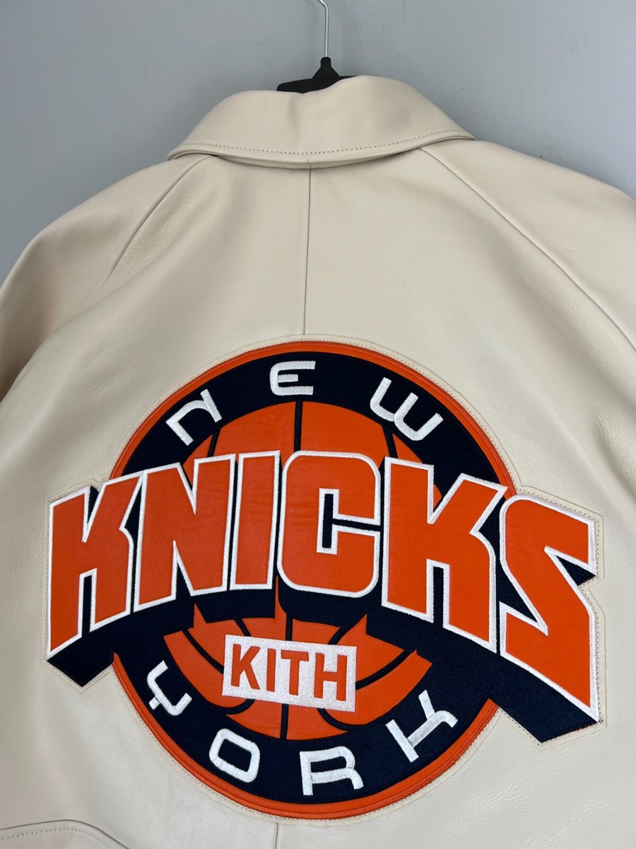 Kith x Avirex New York Knicks Icon Leather Jacket - Size XL Kith x Avirex New York Knicks Icon Leather Jacket - Size XL