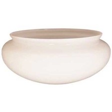 3-7/8 in. Handblown White Mushroom Shade with 7-3/4 in. Fitter and 8-7/8 in. Wid