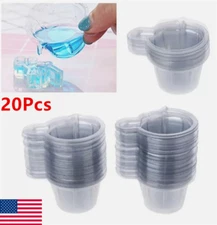 20Pcs Disposable Paint Mixing Cups Measuring Cups Resin Epoxy Ratios Gadget US