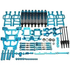 Blue Aluminum Alloy Upgrade Set Package For HSP RC Car 1:10 HSP94108 94110 94111