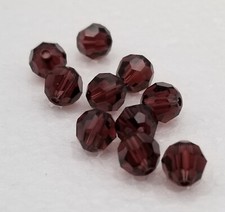 5000 Swarovski Burgundy 515 round bead 6mm 24 pieces/pack