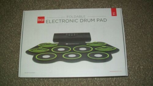 bcp Foldable Electronic Drum pad- 9 piece drum set and speakers