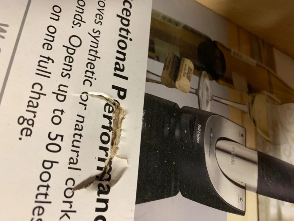 NUEVO abridor de vino eléctrico inalámbrico Waring Pro calidad profesional WW0100PC Foto 2 de 3